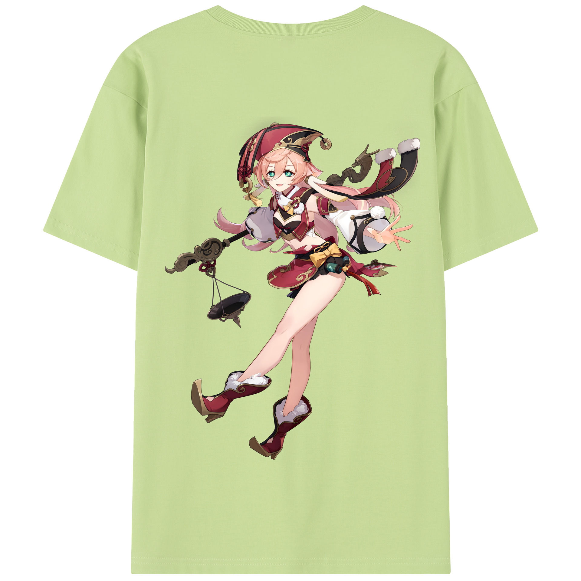 げんし神 ヤンフェイ genshin Yanfei 綿100％半袖Tシャツ（背面プリント）